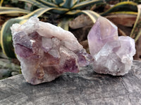 Natural Jacaranda Amethyst Quartz Clusters x 10 from Mumbwa, Zambia