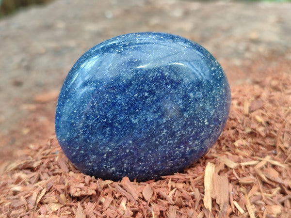 Polished Lazulite Palm Stones x 12 From Madagascar