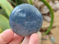 Polished Lazulite Palm Stones x 12 From Madagascar