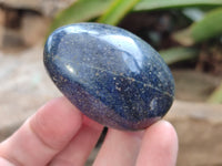 Polished Lazulite Palm Stones x 12 From Madagascar