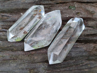 Polished Double Terminated Clear Quartz Crystals x 20 From Madagascar