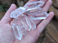 Polished Double Terminated Clear Quartz Crystals x 20 From Madagascar