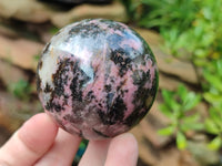 Polished Rhodonite Spheres x 4 From Ambindavato, Madagascar