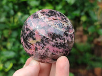 Polished Rhodonite Spheres x 4 From Ambindavato, Madagascar