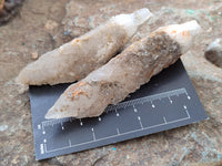 Natural Drusy Quartz Coated Calcite Pseudomorph Specimens x 12 From Alberts Mountain, Lesotho