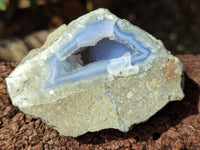 Polished Blue Lace Agate Geodes x 12 From Malawi