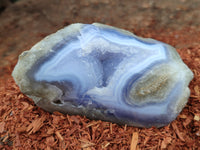 Polished Blue Lace Agate Geodes x 12 From Malawi