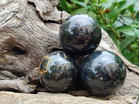 Polished Iolite Spheres x 6 From Ambatofinandrahana, Madagascar