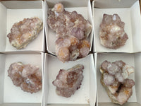 Natural Amethyst Spirit Quartz Clusters x 6 From Boekenhouthoek, South Africa