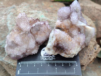 Natural Amethyst Spirit Quartz Clusters x 6 From Boekenhouthoek, South Africa