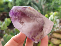 Polished Window Amethyst Quartz Crystals x 6 From Akansobe, Madagascar