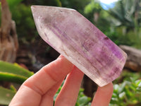 Polished Window Amethyst Quartz Crystals x 6 From Akansobe, Madagascar