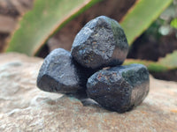 Natural Schorl Black Tourmaline Specimens x 20 From Zimbabwe