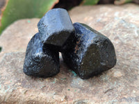 Natural Schorl Black Tourmaline Specimens x 20 From Zimbabwe