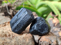 Natural Schorl Black Tourmaline Specimens x 20 From Zimbabwe