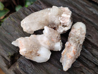 Natural Drusy Quartz Coated Calcite Pseudomorph Specimens x 20 From Lesotho