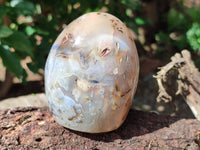 Polished Agate Standing Free Forms x 3 From Madagascar