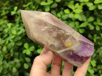 Polished Chevron Amethyst Points x 3 From Madagascar