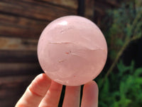 Polished Rose Quartz Spheres x 3 From Ambatondrazaka, Madagascar