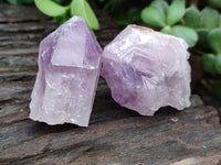 Natural Jacaranda Amethyst Single Quartz Crystals x 24 from Mumbwa, Zambia