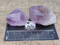 Natural Jacaranda Amethyst Single Quartz Crystals x 24 from Mumbwa, Zambia