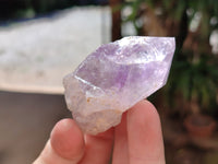 Natural Jacaranda Amethyst Single Quartz Crystals x 24 from Mumbwa, Zambia