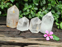 Polished Clear Quartz Crystals x 4 From Madagascar