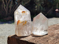 Polished Clear Quartz Crystals x 4 From Madagascar