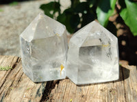 Polished Clear Quartz Crystals x 4 From Madagascar