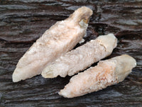 Natural Drusy Quartz Coated Calcite Pseudomorph Specimens x 20 From Lesotho