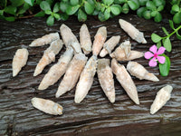 Natural Drusy Quartz Coated Calcite Pseudomorph Specimens x 20 From Lesotho