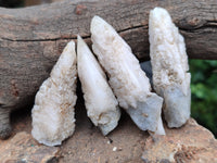 Natural Drusy Quartz Coated Calcite Pseudomorph Specimens x 20 From Lesotho