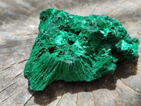 Natural Silky Malachite Specimens x 3 From Kasompe, Congo