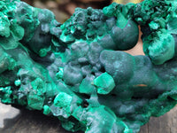 Natural Silky Malachite Specimens x 3 From Kasompe, Congo