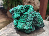 Natural Silky Malachite Specimens x 3 From Kasompe, Congo