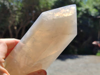 Polished Girasol Pearl Quartz Point x 1 From Ambatondrazaka, Madagascar