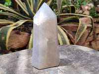 Polished Girasol Pearl Quartz Point x 1 From Ambatondrazaka, Madagascar