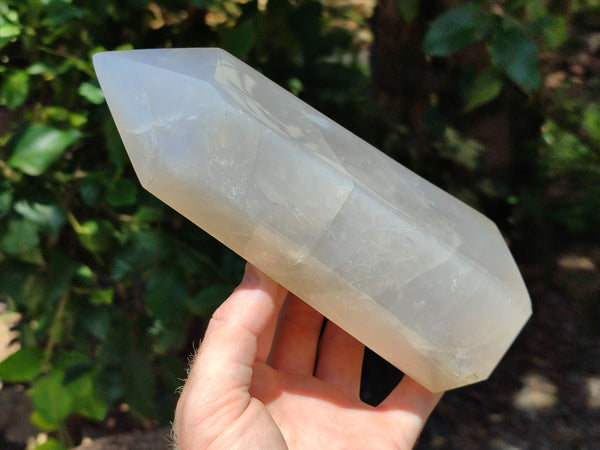 Polished Girasol Pearl Quartz Point x 1 From Ambatondrazaka, Madagascar