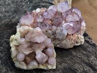 Natural Amethyst Spirit Quartz Clusters x 2 From Boekenhouthoek, South Africa