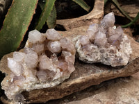 Natural Spirit Quartz Clusters x 2 From Boekenhouthoek, South Africa