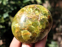 Polished Green Opal Palm Stones x 12 From Antsirabe, Madagascar