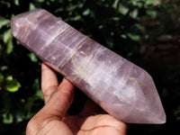 Polished Double Terminated Rose Quartz Points x 3 From Ambatondrazaka, Madagascar