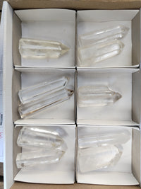 Polished Clear Quartz Crystals x 10 From Madagascar