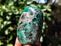 Polished Emerald Mica In Matrix Standing Free Forms x 6 From Mutoko, Zimbabwe