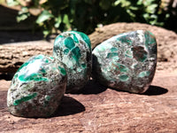 Polished Emerald Mica In Matrix Standing Free Forms x 6 From Mutoko, Zimbabwe