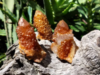 Natural Golden Solar Spirit Quartz Clusters x 35 From Boekenhouthoek, South Africa