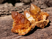 Natural Golden Solar Spirit Quartz Clusters x 35 From Boekenhouthoek, South Africa