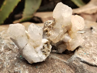 Natural Drusy Quartz Coated Calcite Pseudomorph Specimens x 20 From Lesotho