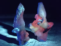 Natural Drusy Quartz Coated Calcite Pseudomorph Specimens x 20 From Lesotho