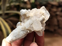 Natural Drusy Quartz Coated Calcite Pseudomorph Specimens x 20 From Lesotho